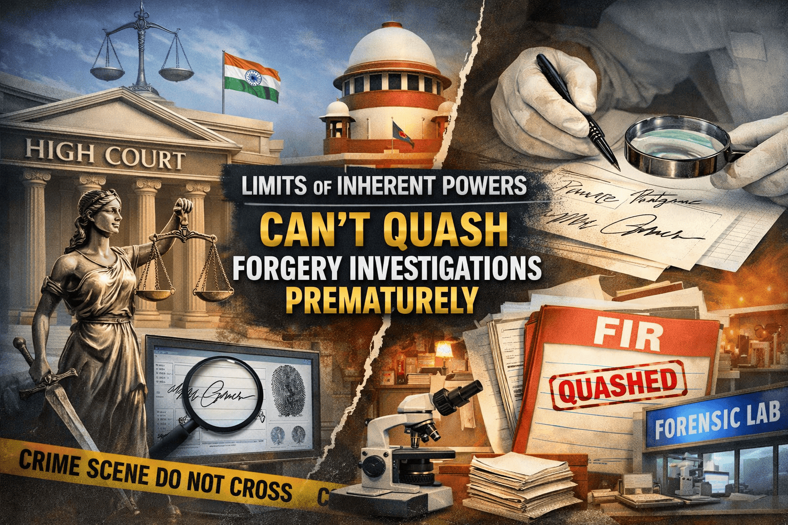 The Limits of Inherent Powers: Why High Courts Cannot Prematurely Quash Forgery Investigations Awaiting Expert Opinions